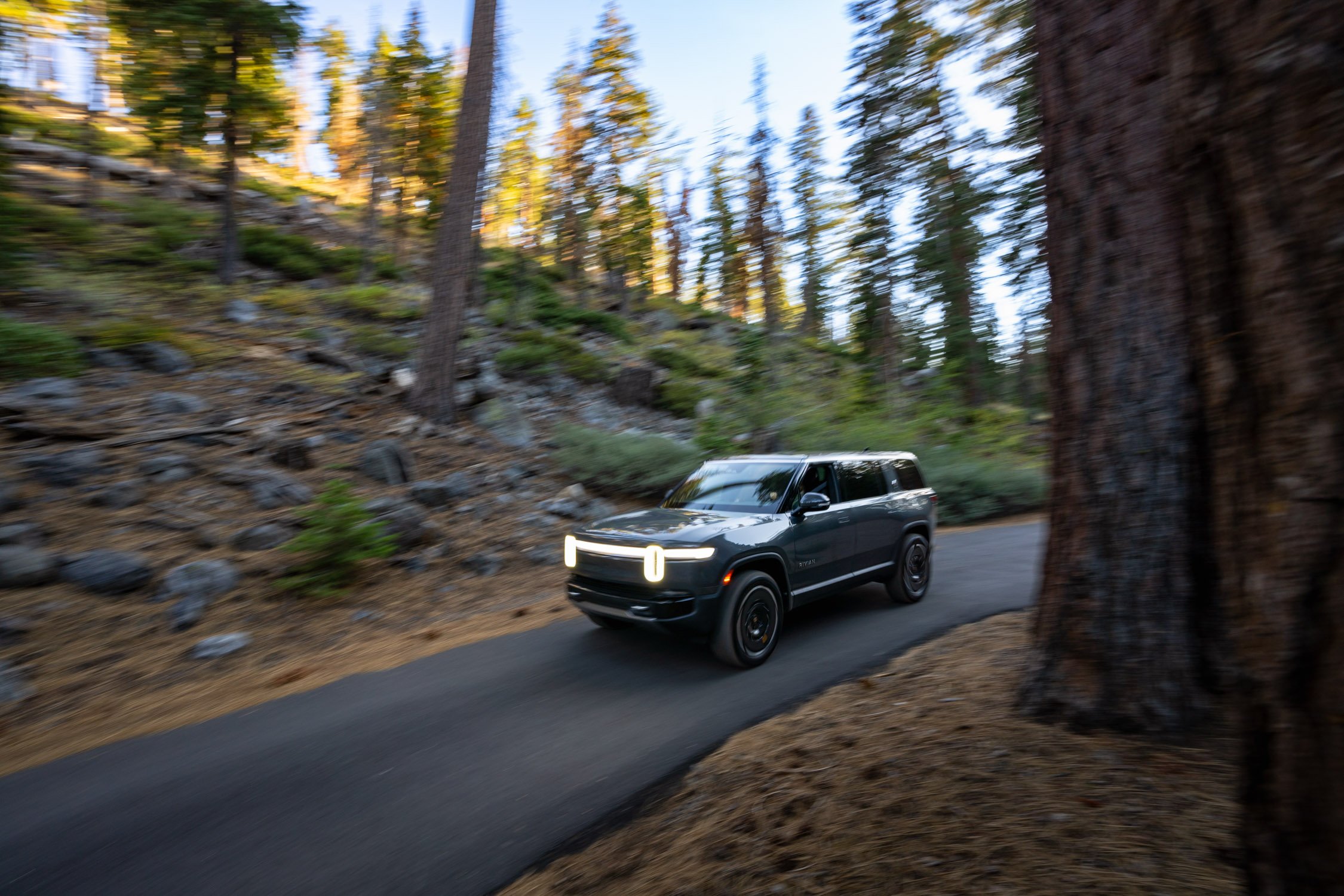 EV road trip around Northern California in search of fall colors for Rivian and AllTrails collaboration.