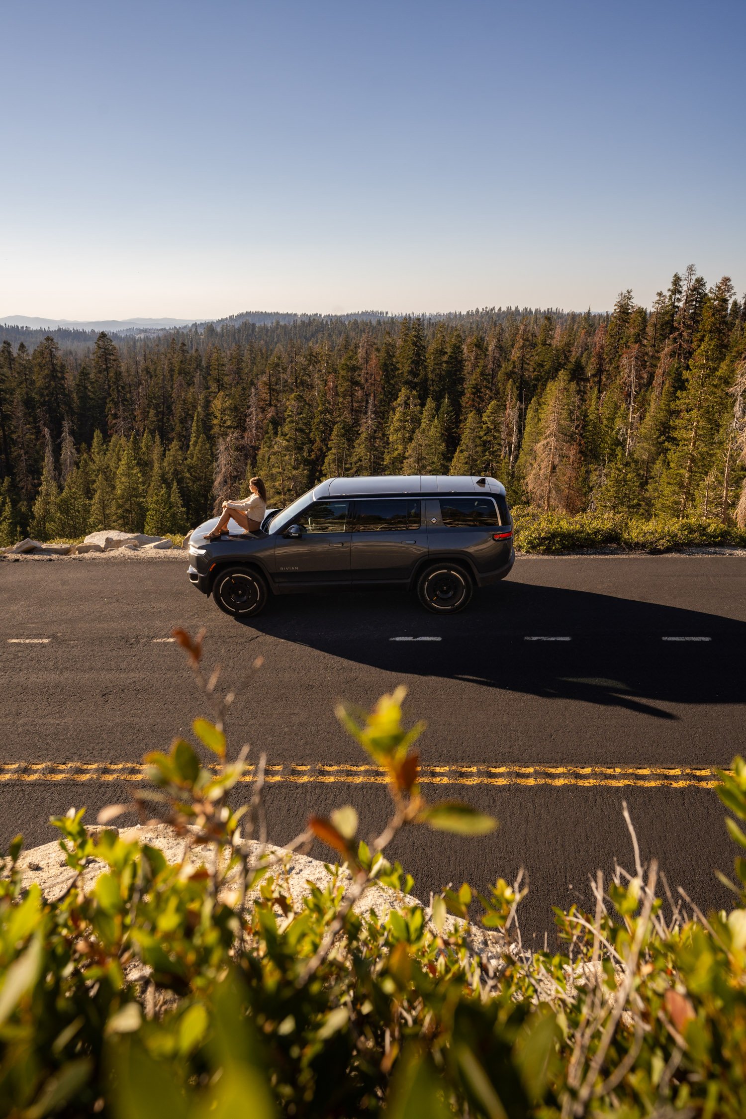 EV road trip around Northern California in search of fall colors for Rivian and AllTrails collaboration.