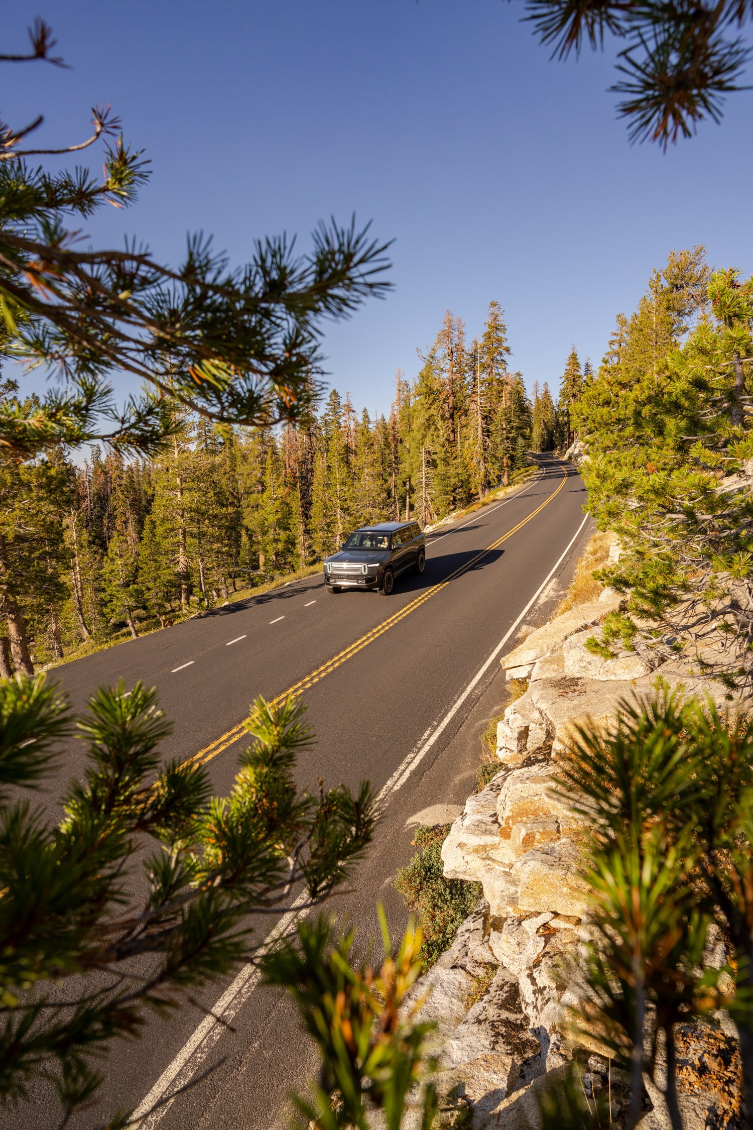 EV road trip around Northern California in search of fall colors for Rivian and AllTrails collaboration.