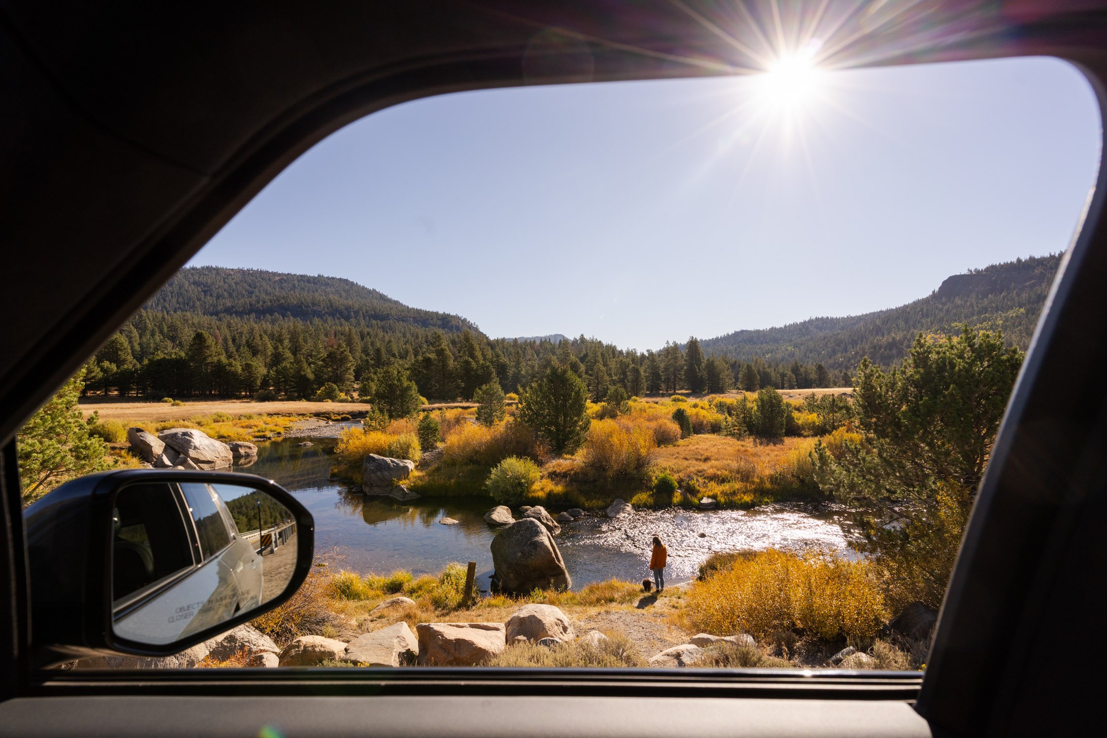 EV road trip around Northern California in search of fall colors for Rivian and AllTrails collaboration.
