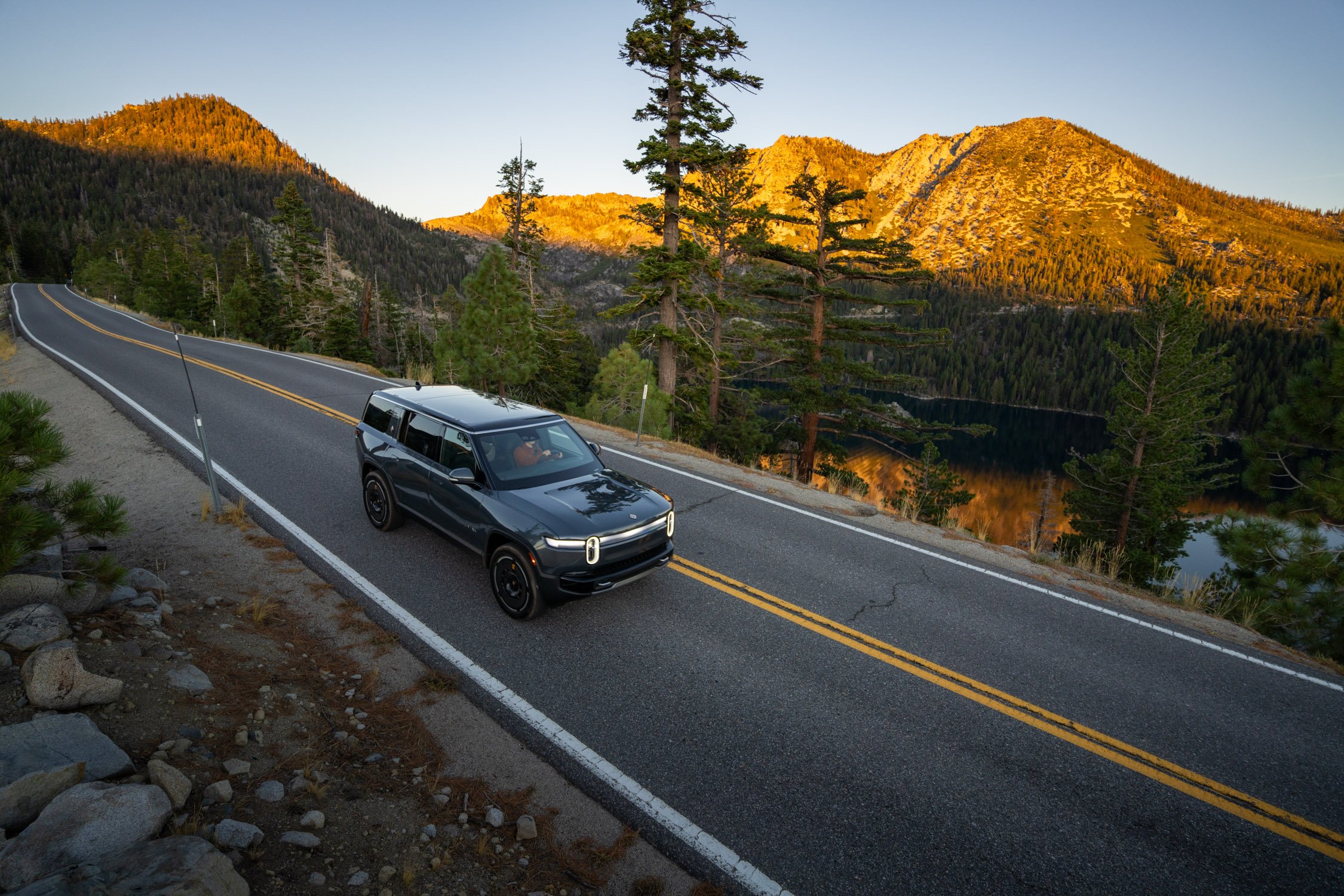 EV road trip around Northern California in search of fall colors for Rivian and AllTrails collaboration.