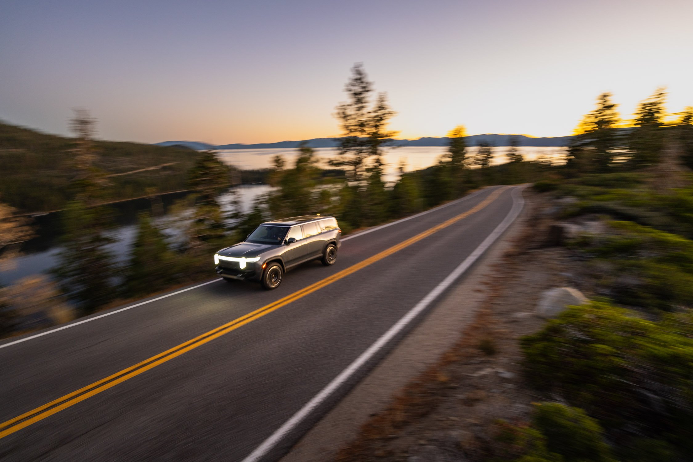 EV road trip around Northern California in search of fall colors for Rivian and AllTrails collaboration.
