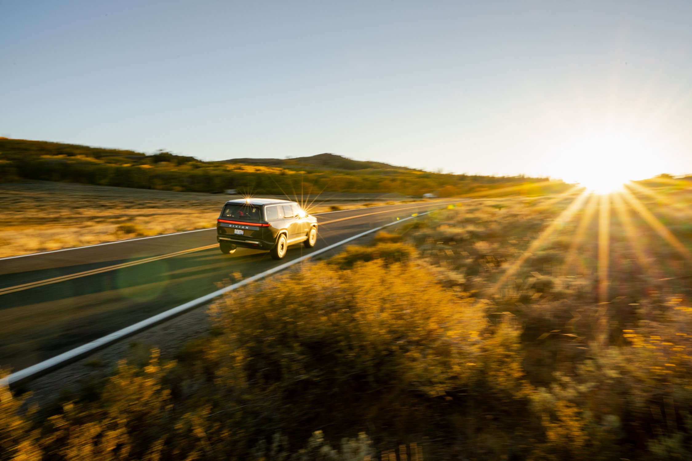 EV road trip around Northern California in search of fall colors for Rivian and AllTrails collaboration.