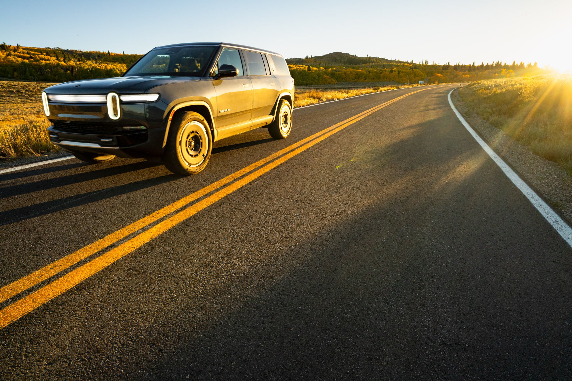 EV road trip around Northern California in search of fall colors for Rivian and AllTrails collaboration.