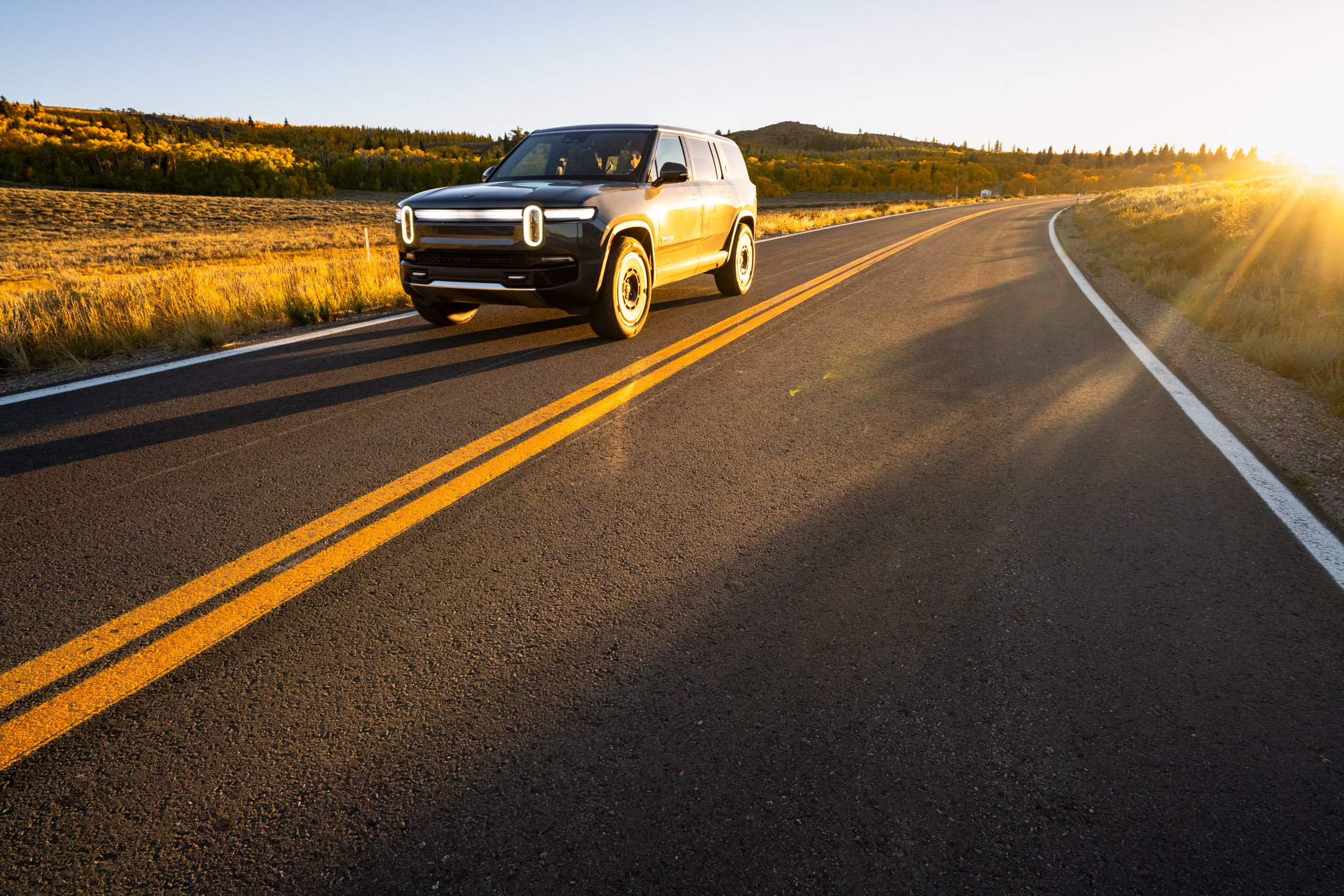 EV road trip around Northern California in search of fall colors for Rivian and AllTrails collaboration.