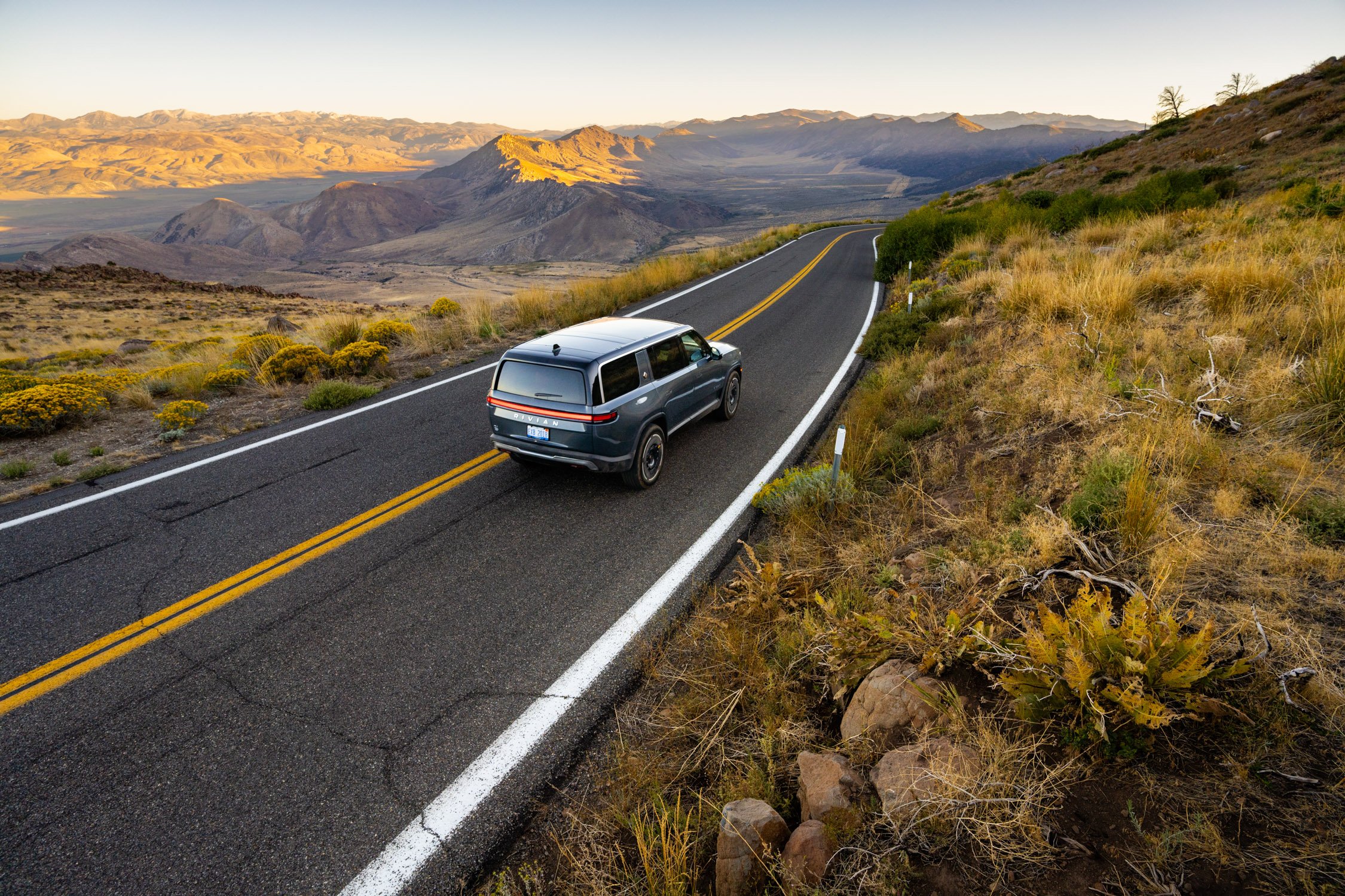 EV road trip around Northern California in search of fall colors for Rivian and AllTrails collaboration.