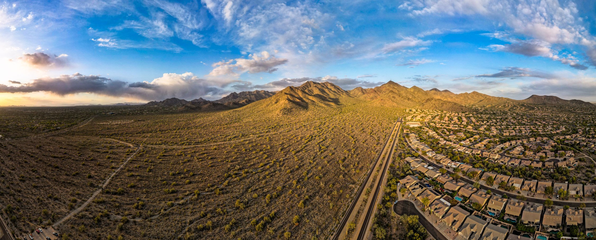 Landscape of McDowell Preserve in Scottsdale, AZ
