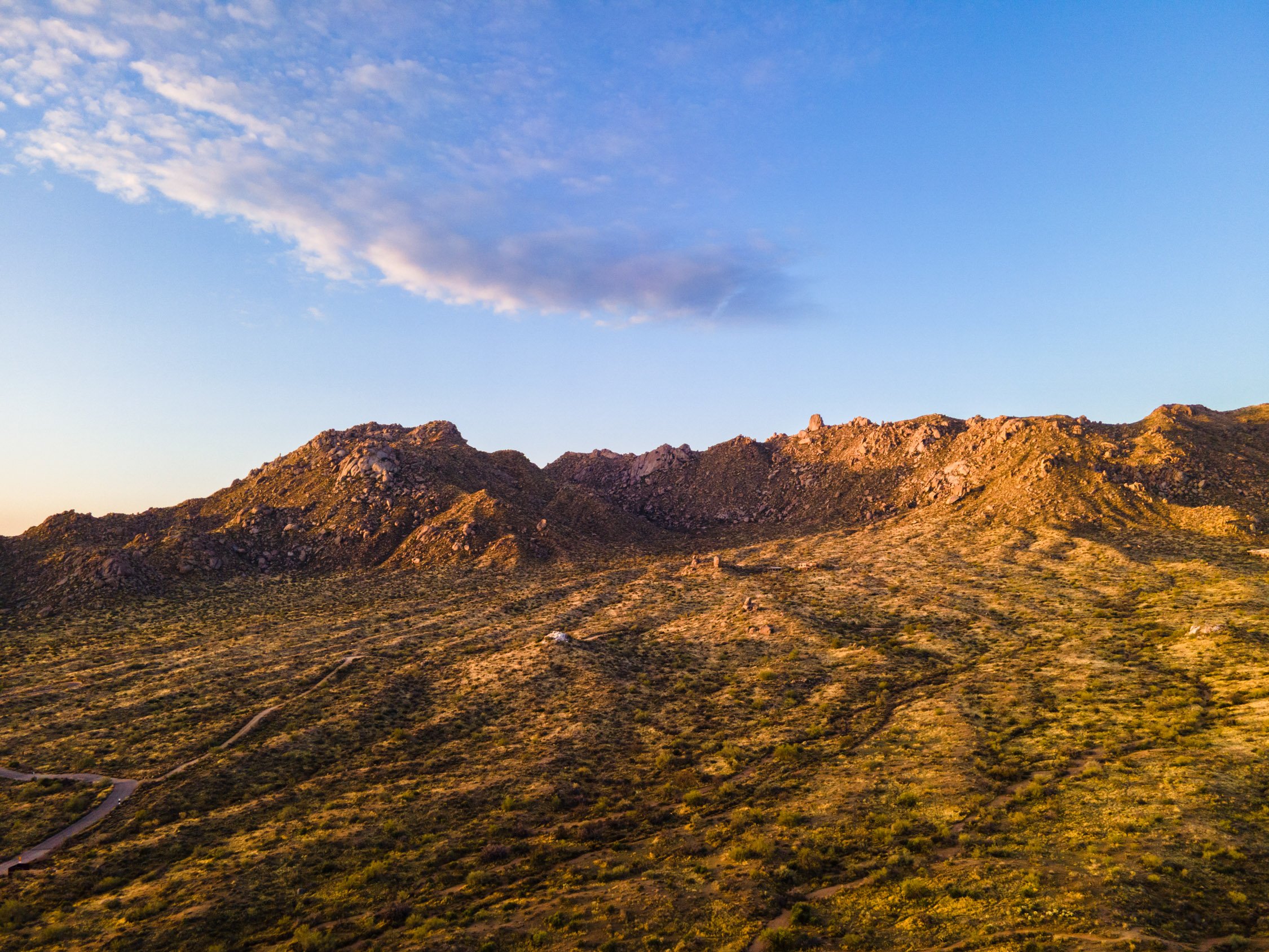 Landscape of McDowell Preserve in Scottsdale, AZ