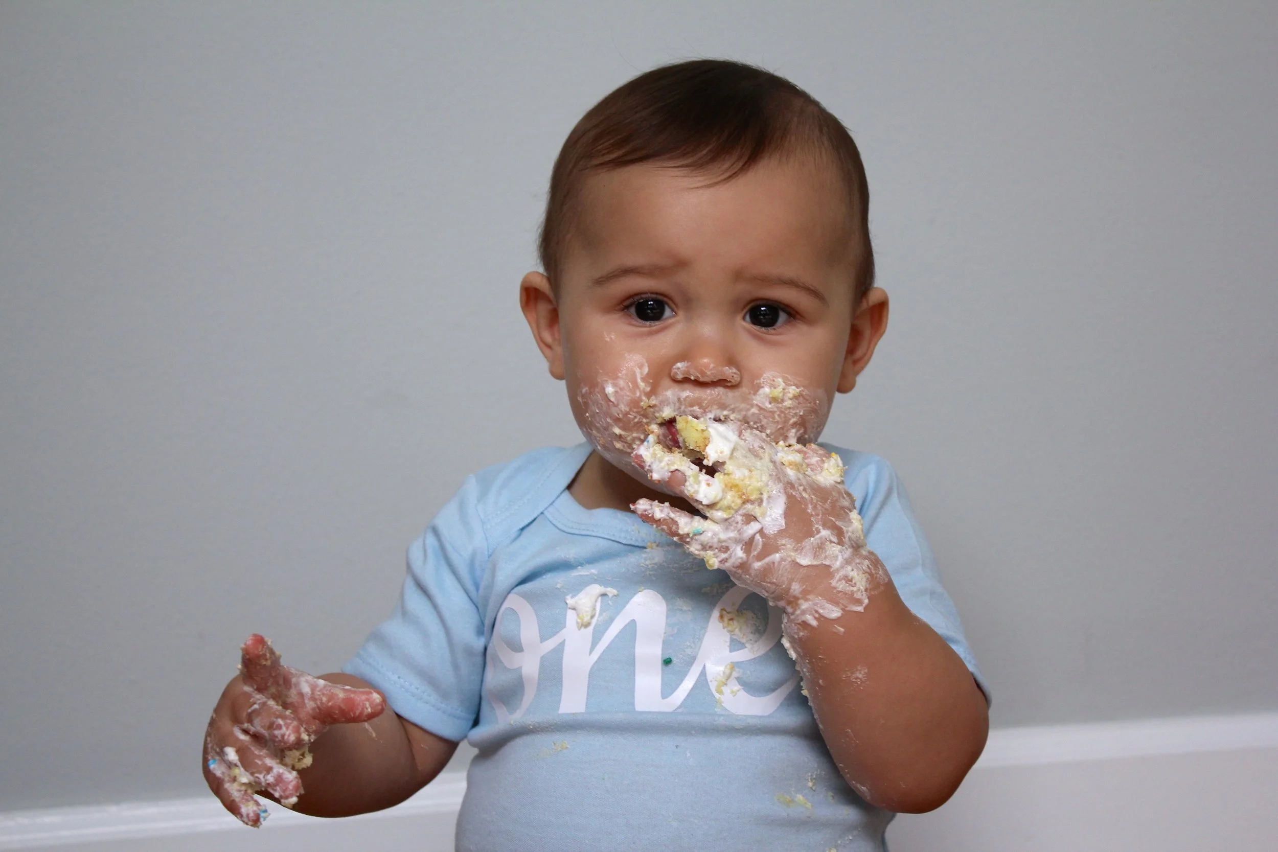 First birthday cake smash