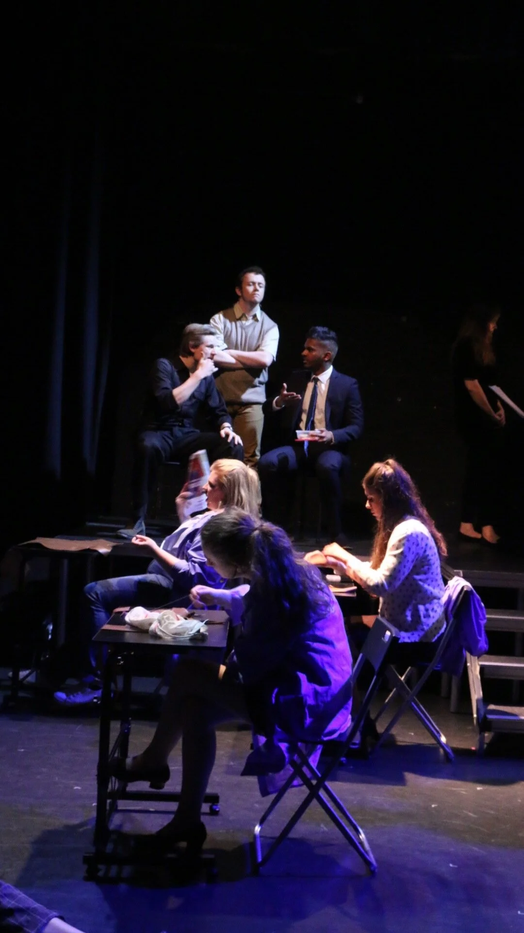  Liam Green, Kieran Haines, Sahan Hiddalarachchi (Top Row) with the cast. © Olivia Wagstaff 