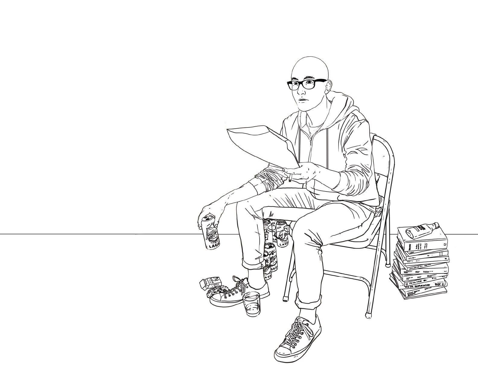 In Conversation (Drawing)