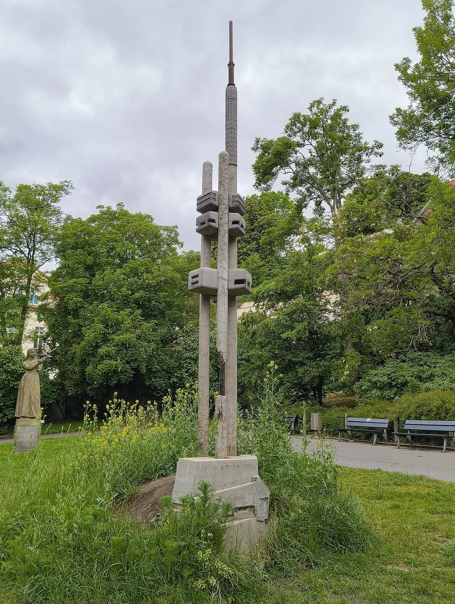  Replica of the Žižkov Television Tower at Park Holubička 