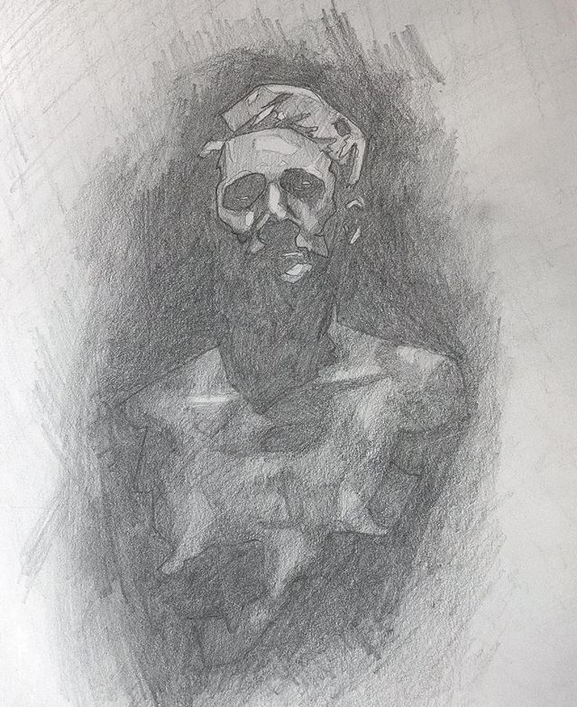 Sketch study for a painting to be coming soon. :
:
:
#wip #figuredrawing #selfportrait #graphite #drawing #sketch