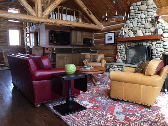  Log, stone, leather and iron. 