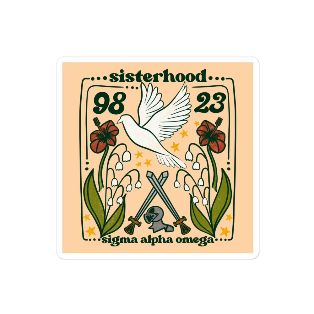 Sigma Alpha Omega - Sisterhood 1998-2023 Sticker