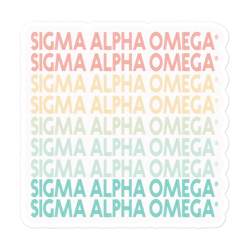 Sigma Alpha Omega -Sticker