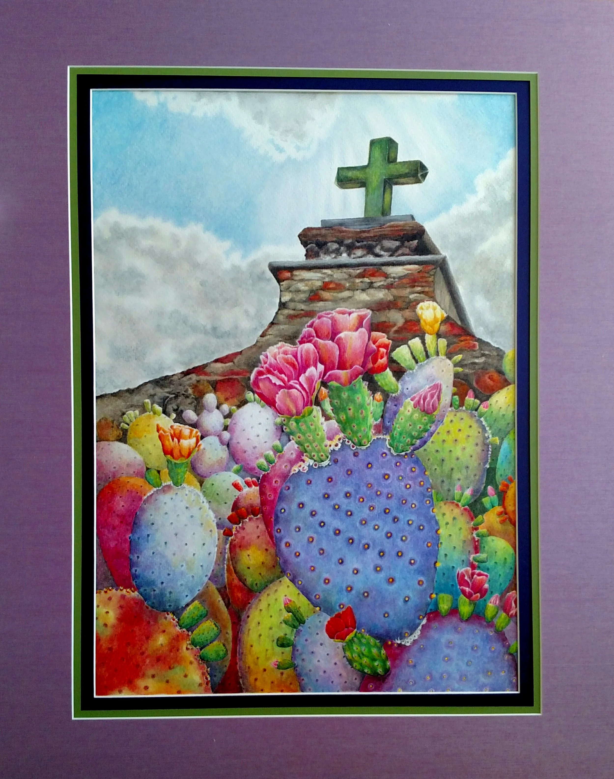Santa Barbara Mission and Santa Rita Cactus