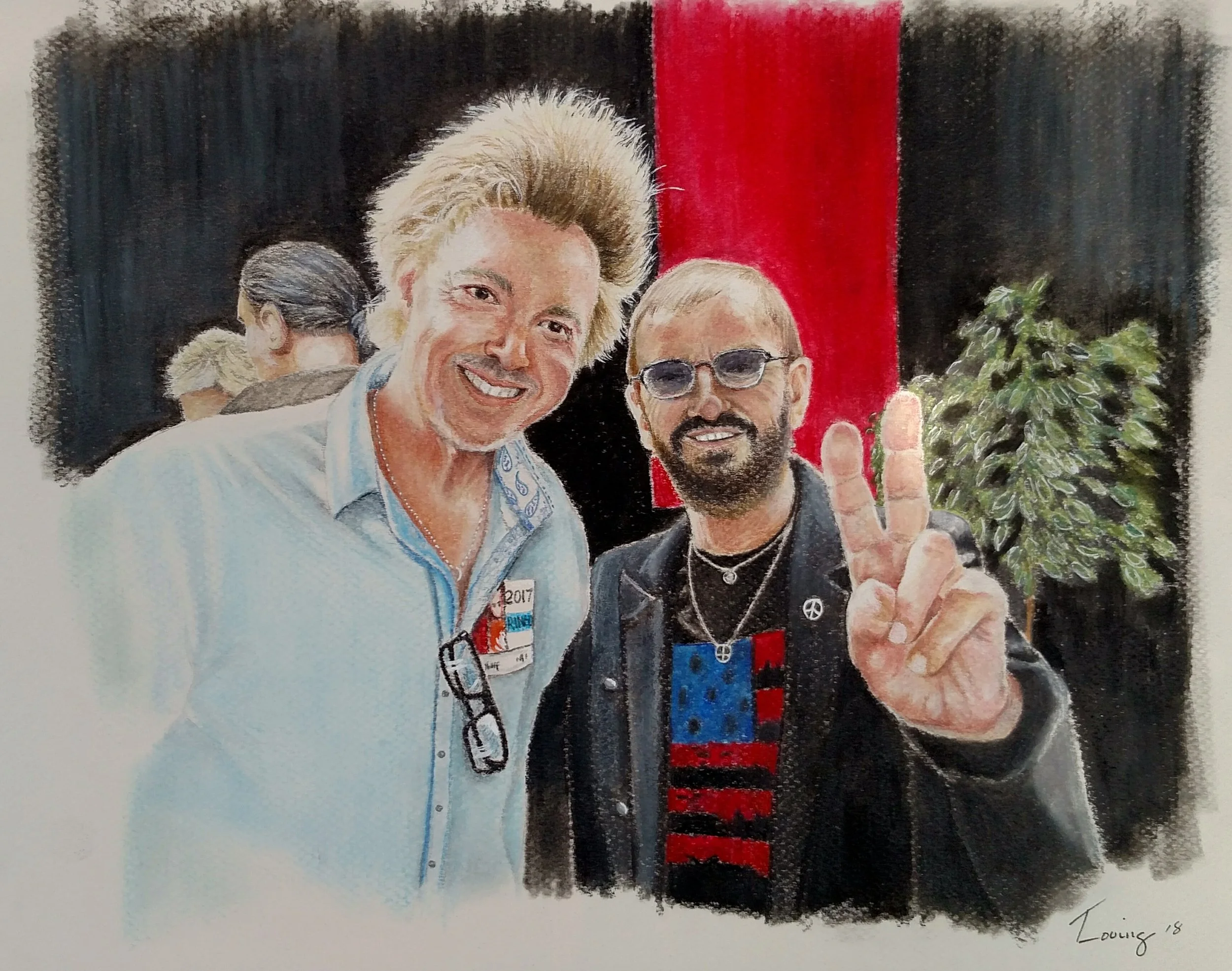 Ringo Starr and John Mahon