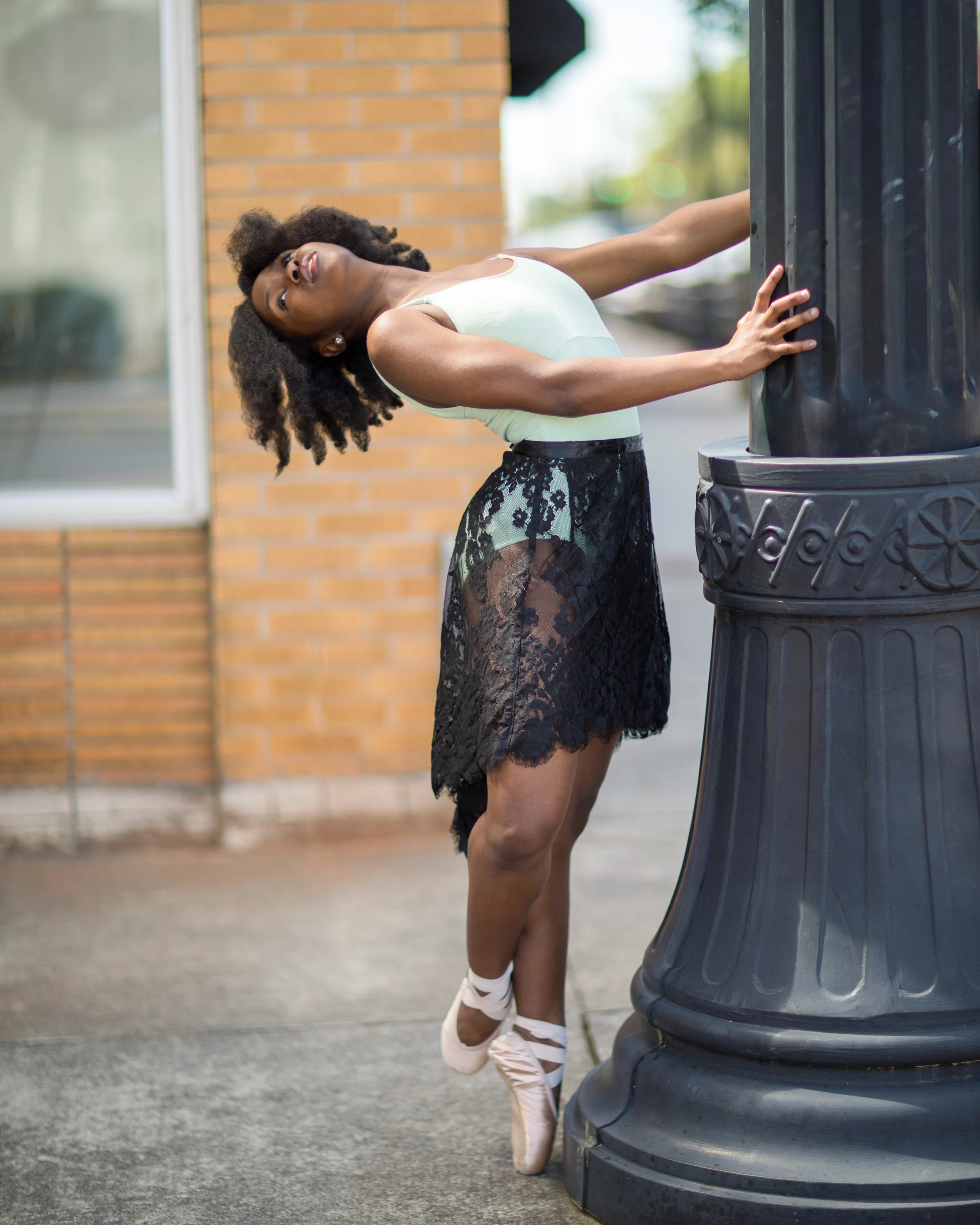 Black Victoria Rose Lace Ballet Rehearsal Wrap Skirt: Made to Order