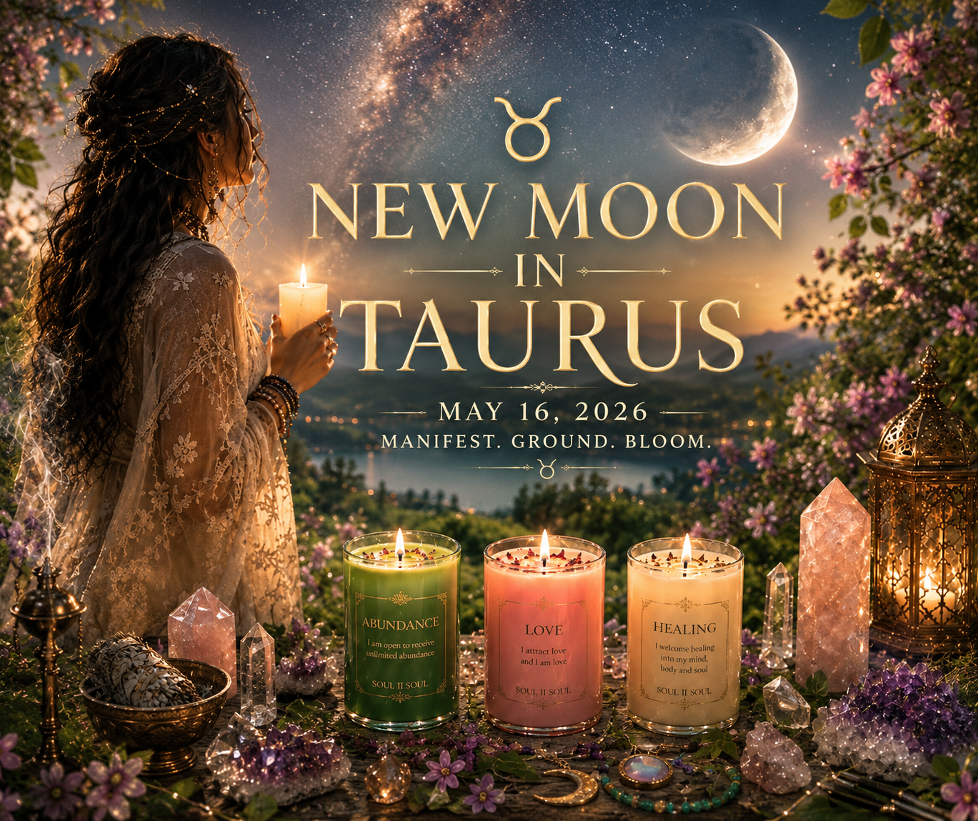 A Super New Moon of Abundance, Grounding, and Sacred Renewal
