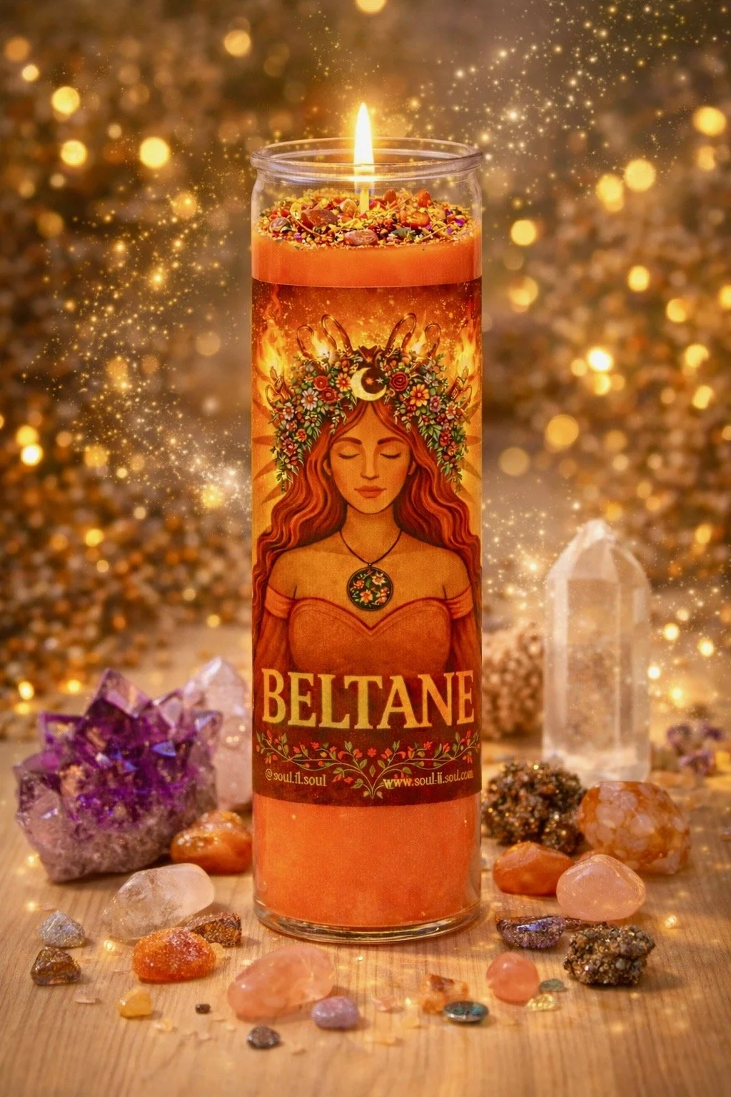 Beltane Ritual Candle