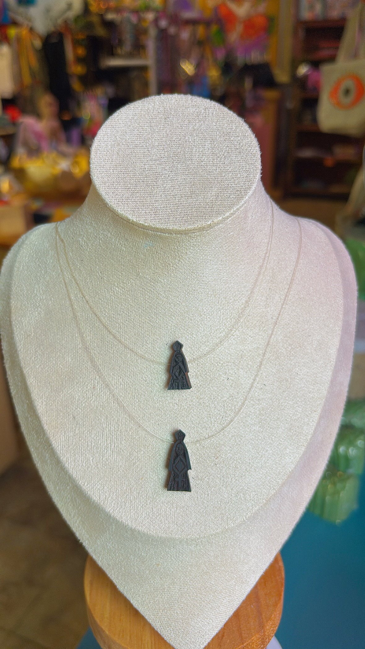 Azabache Virgencita Necklace