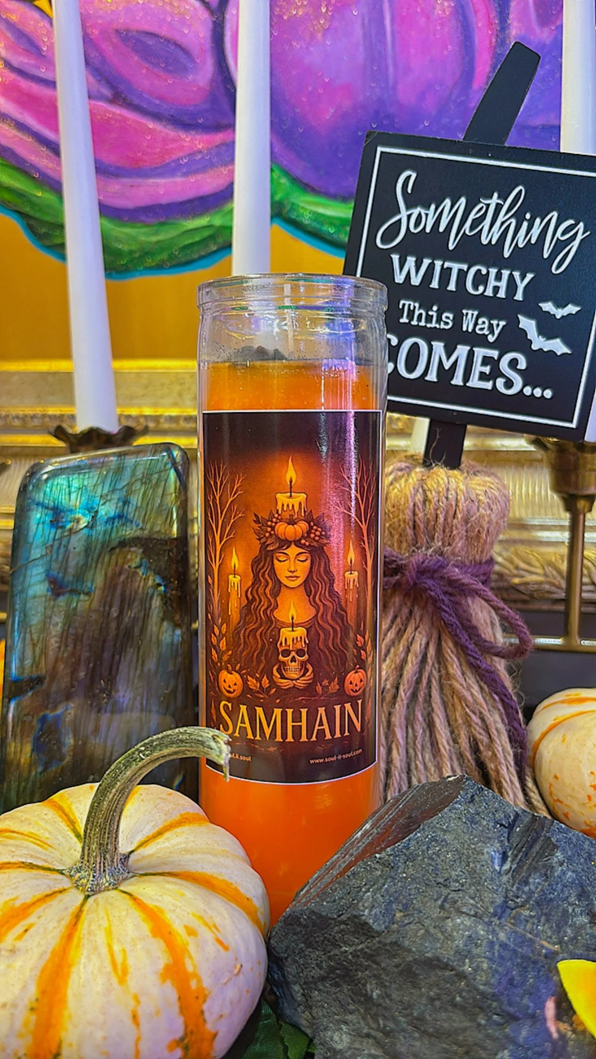 Samhain Ritual Candle — The Veil Between Worlds