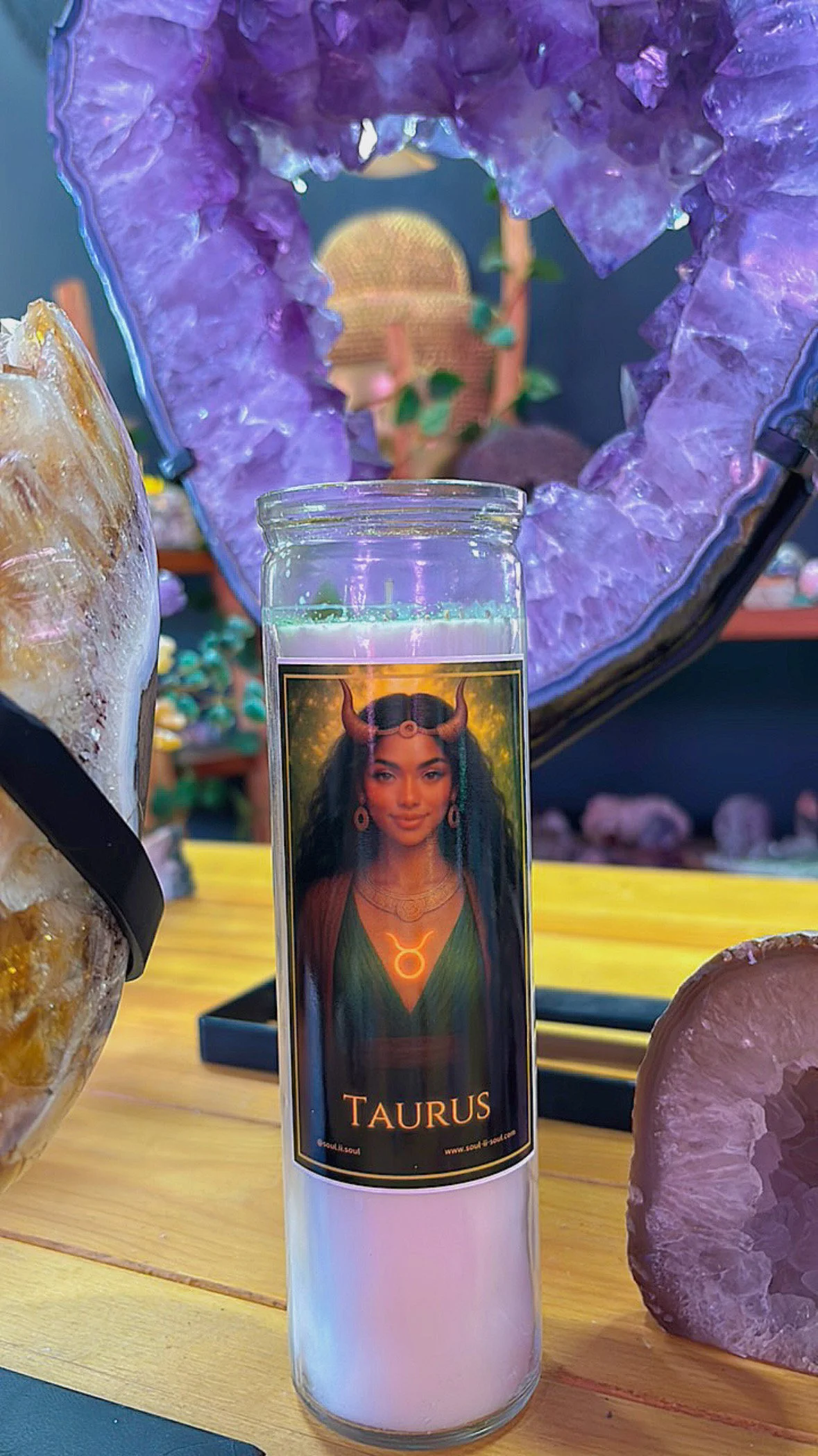 Taurus Zodiac Candle