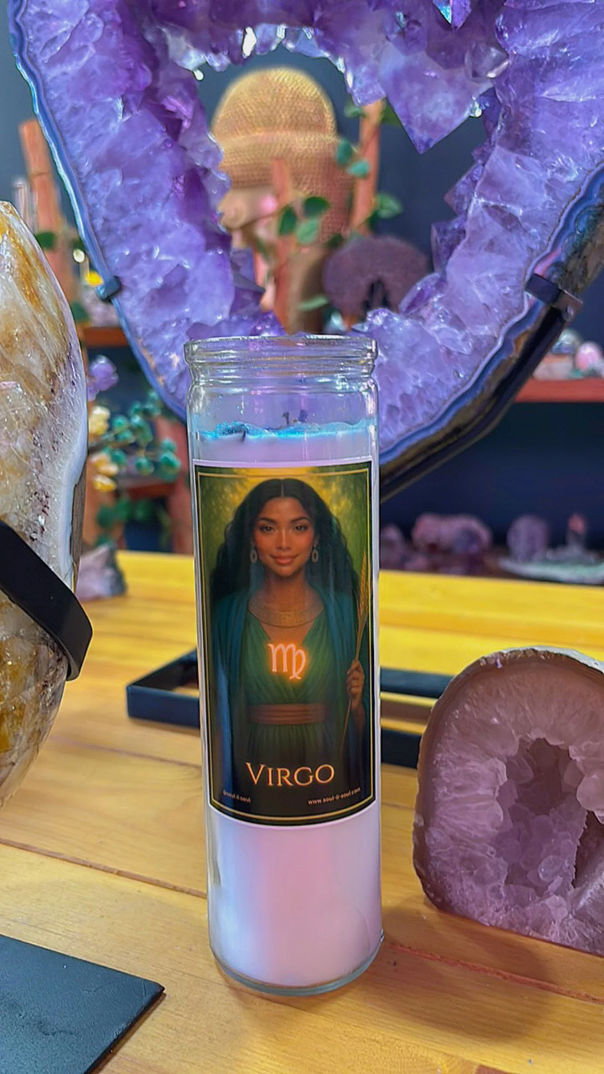 Virgo Zodiac Candle