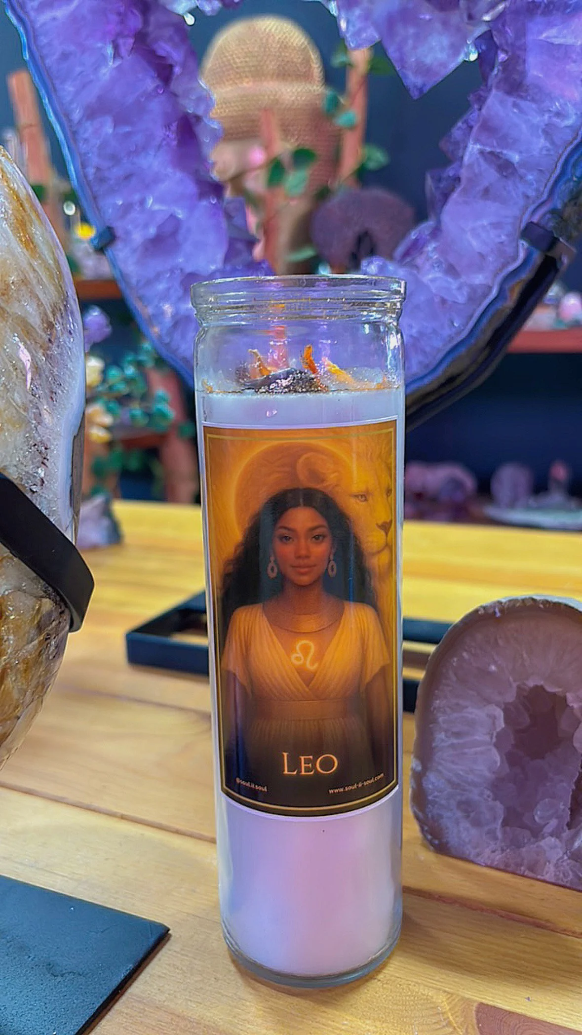 Leo Zodiac Candle