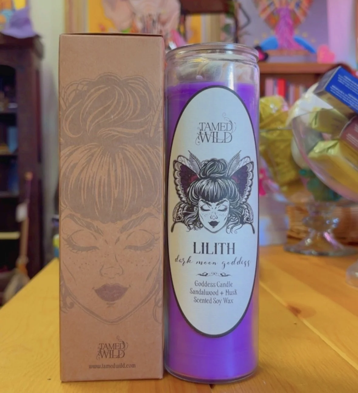 Lilith - Tamed Wild Series: Dark Moon Goddess Candle