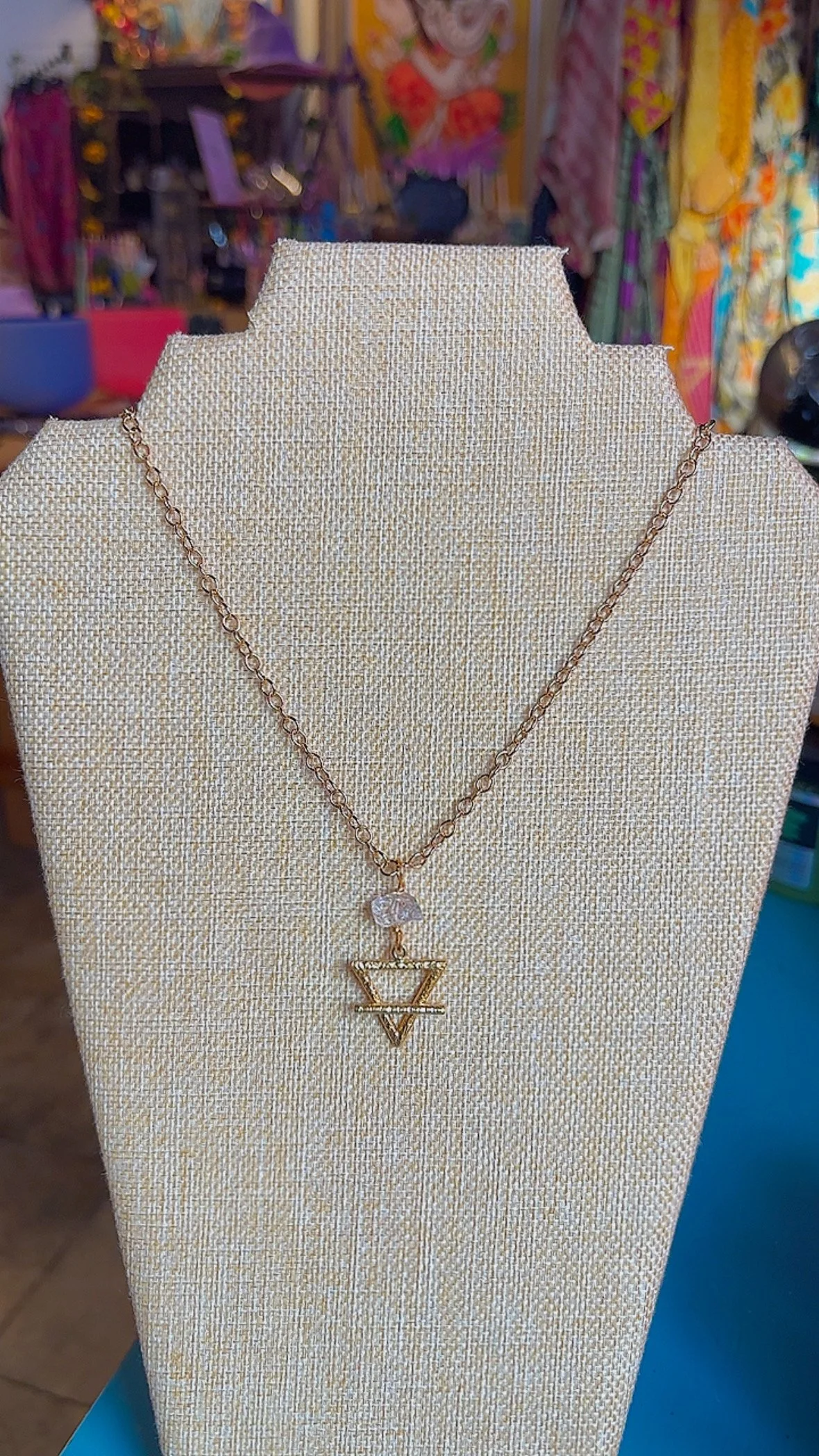 Earth Diamond Quartz Necklace