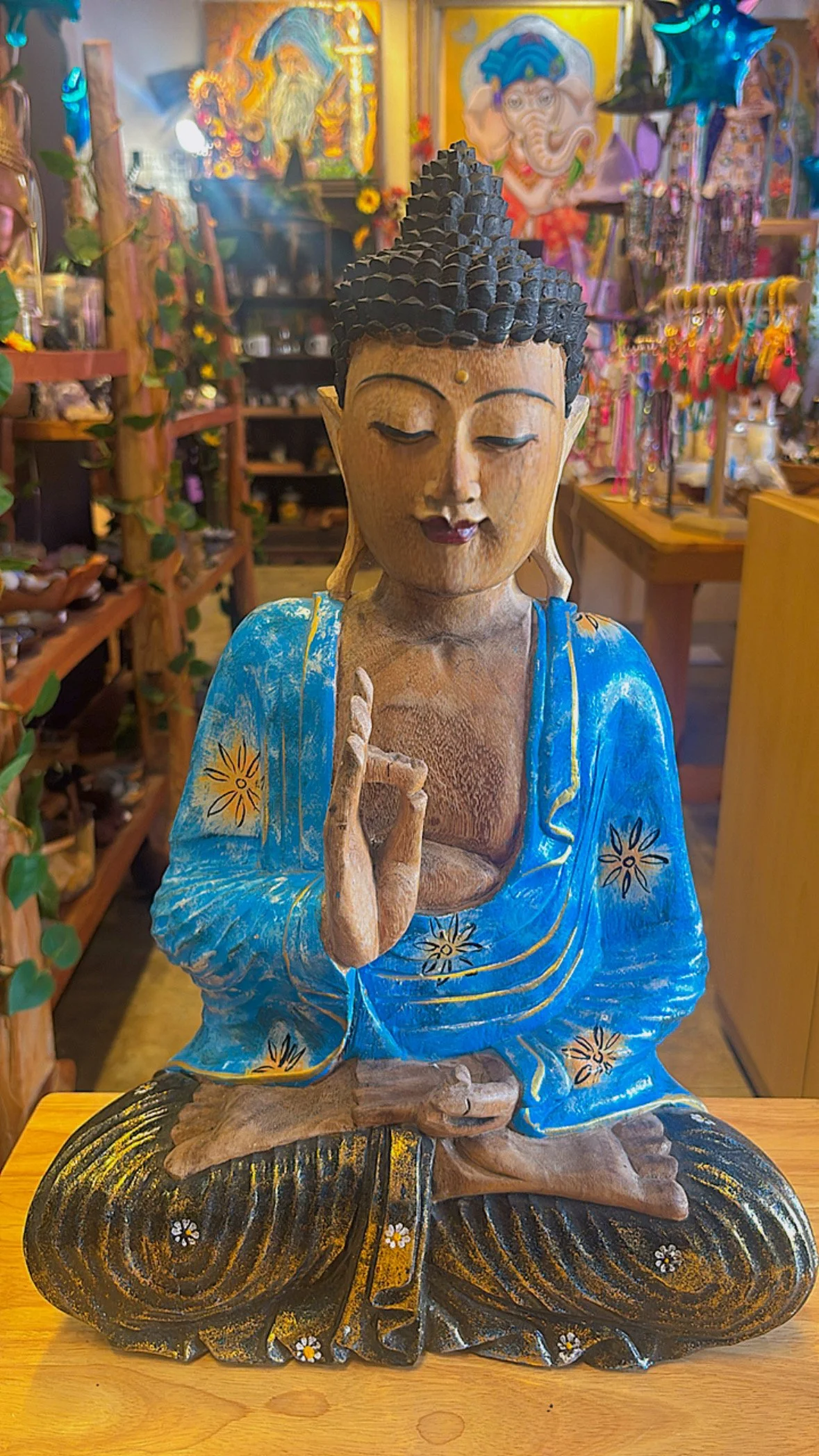 Blue Robe Buddha.JPG