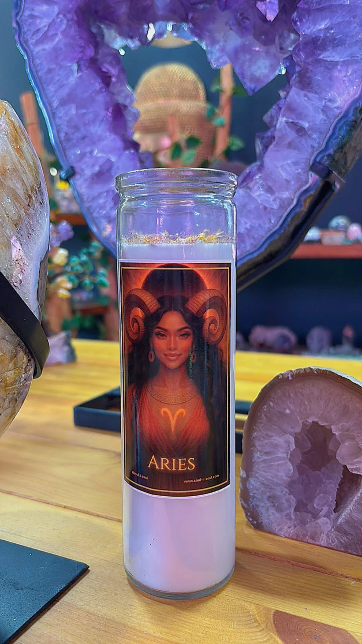 Aries Zodiac Candle