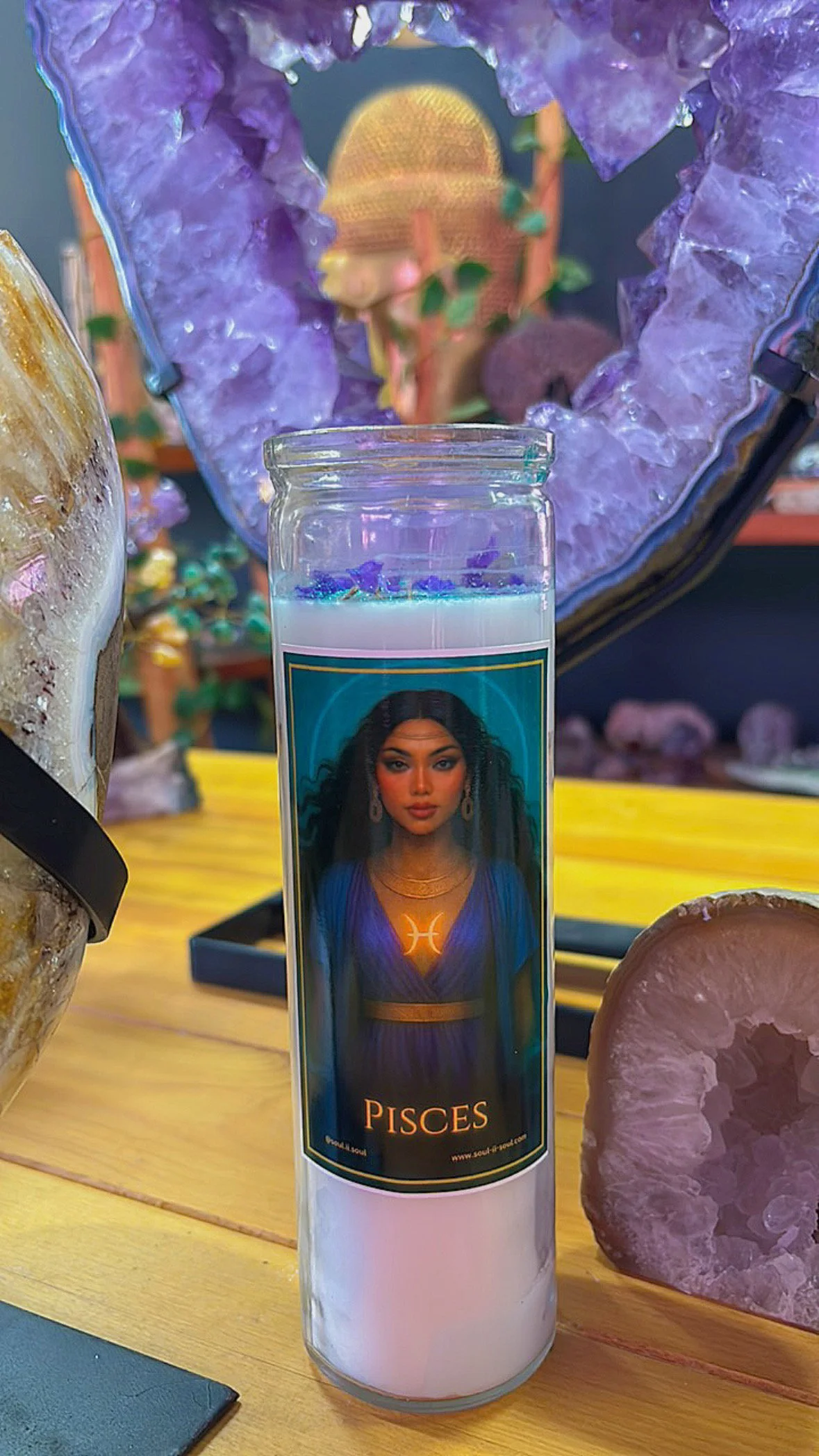 Pisces Zodiac Candle