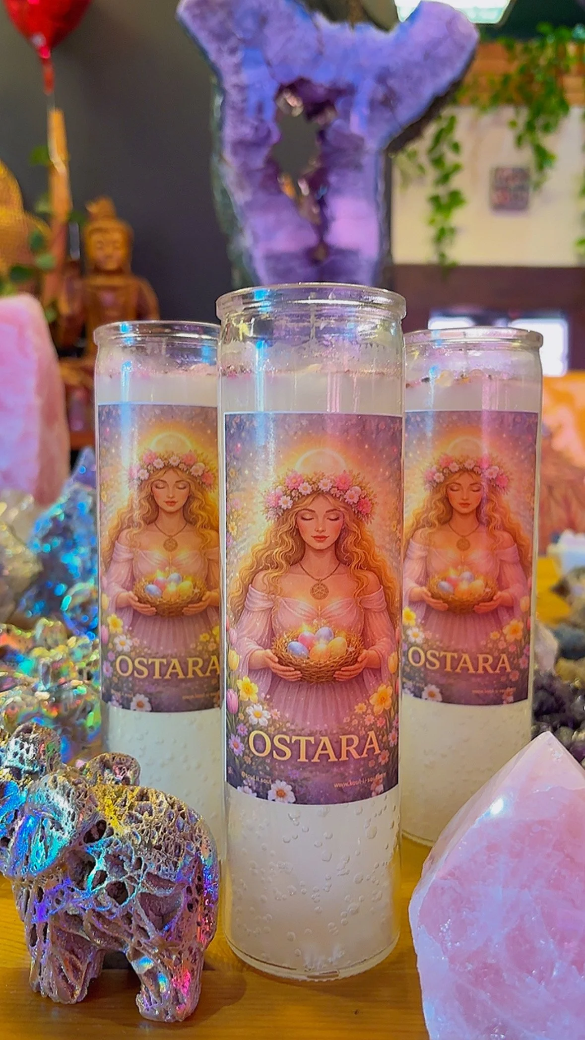 Ostara Ritual Candle of Renewal