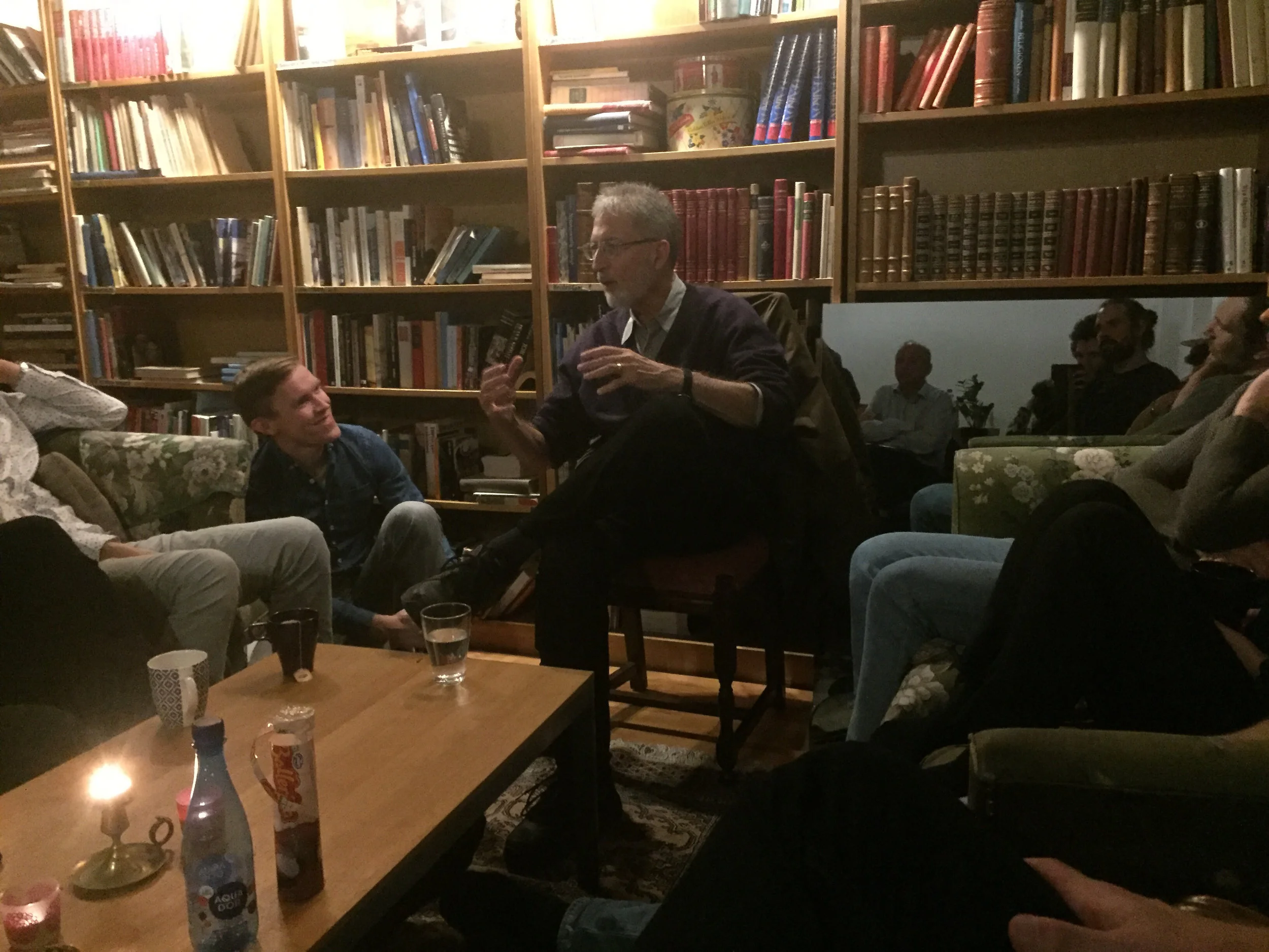 Professor Charles Grob visiting the Node