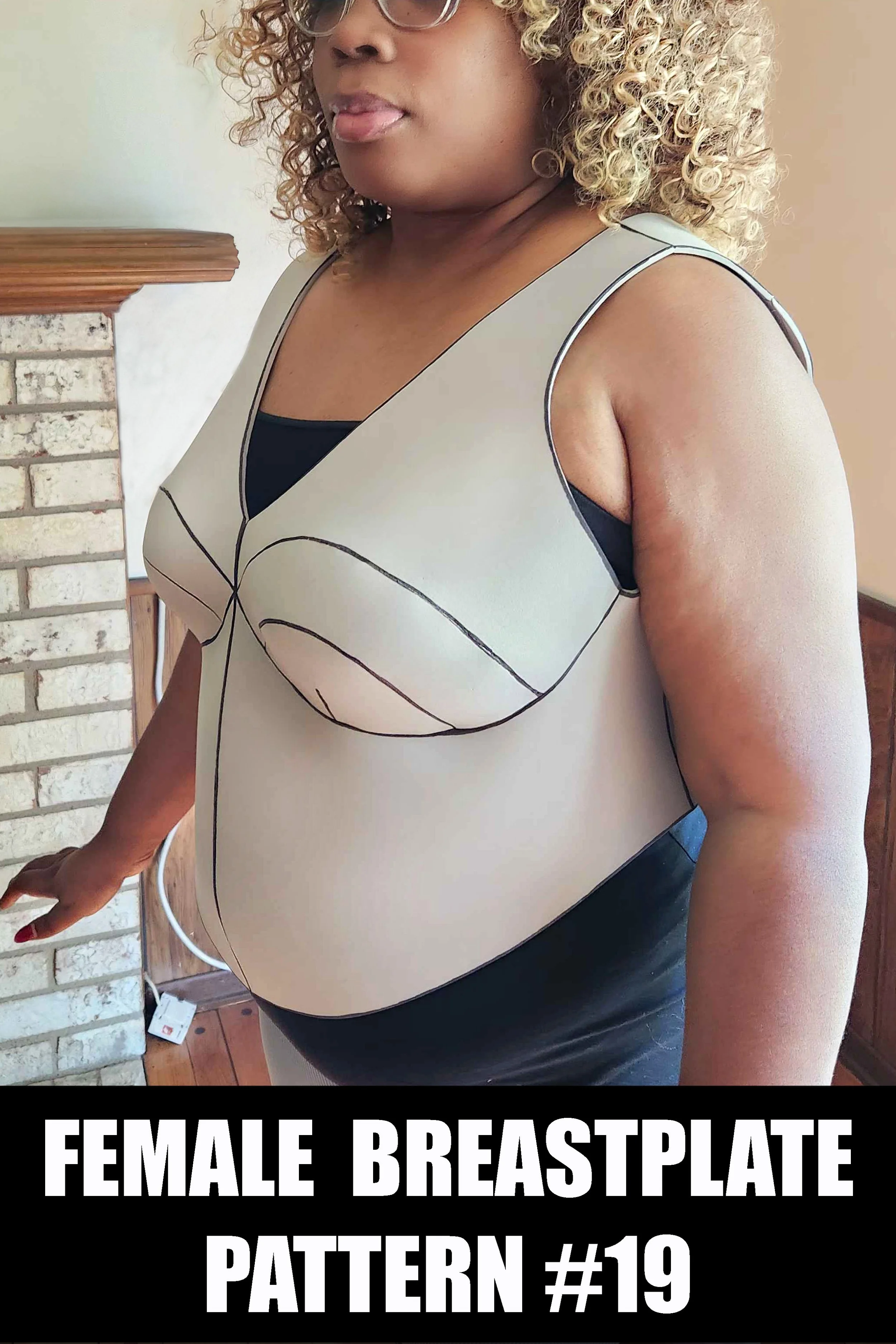 Female Breastplate 19 (Size XXL)- Pattern Download