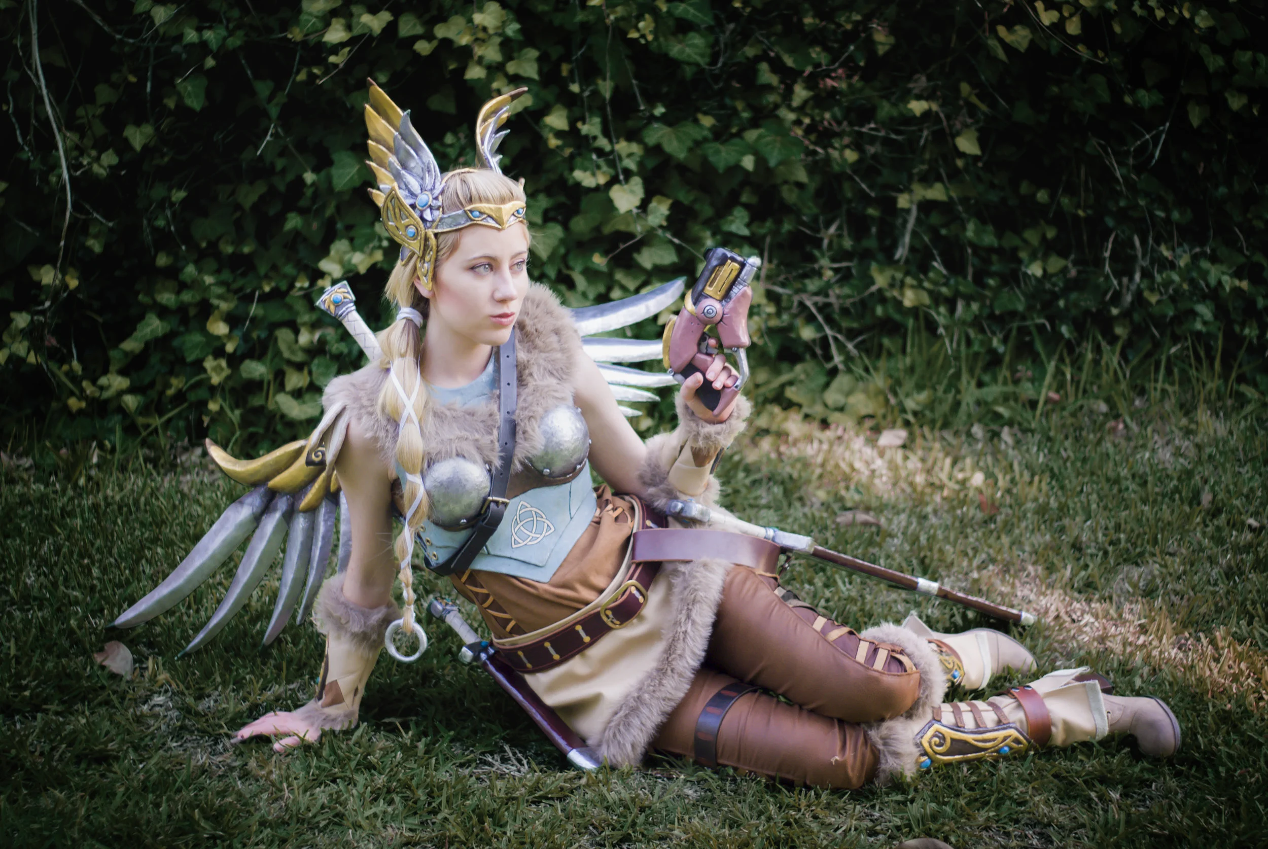 Valkyrie Mercy cosplay from Overwatch by Tiffany Gordon Cosplay