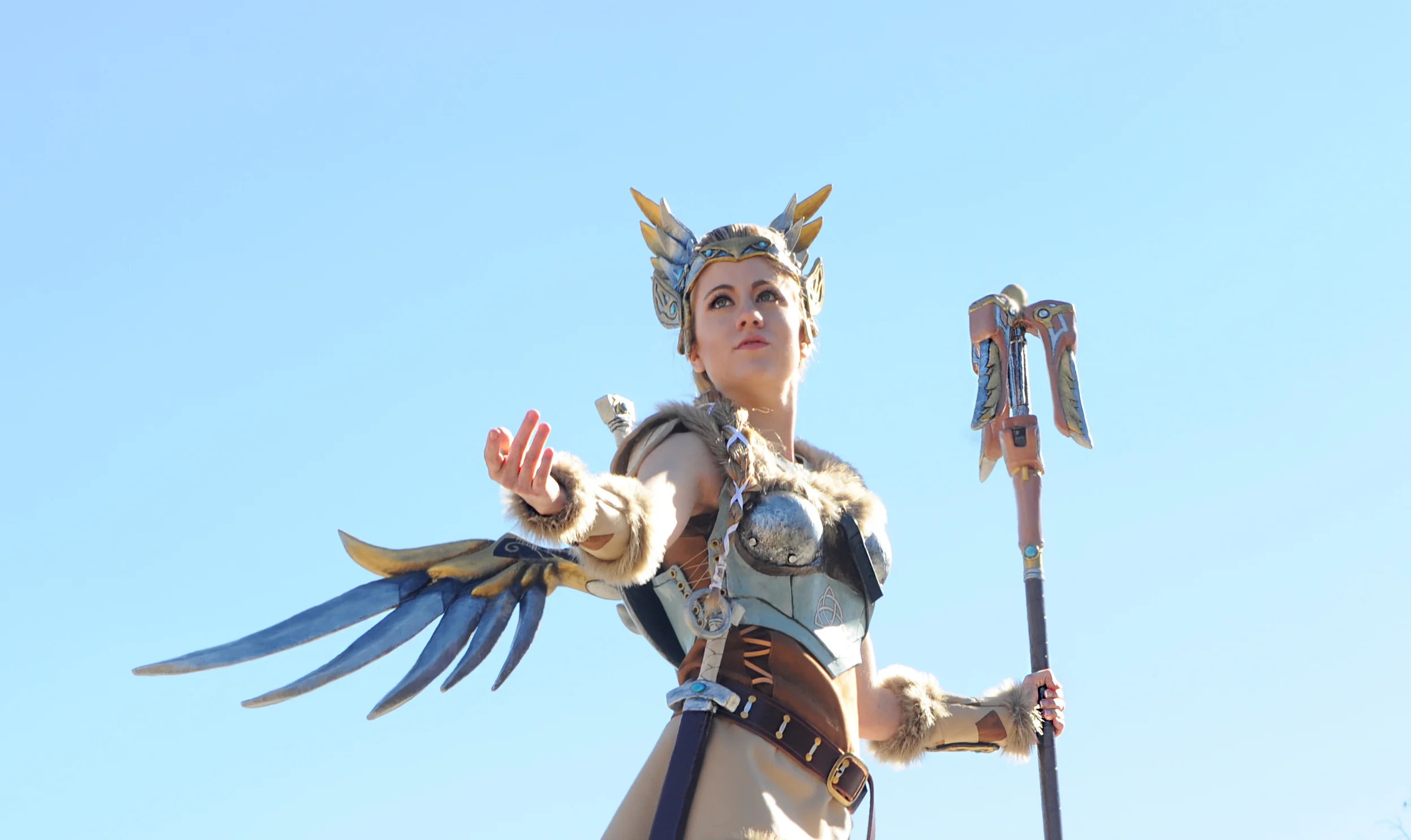 Valkyrie Mercy cosplay from Overwatch by Tiffany Gordon Cosplay