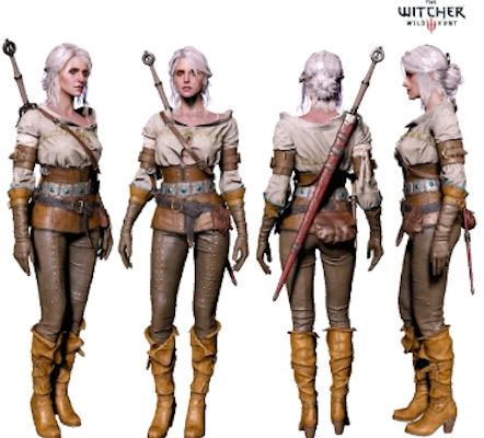 Ciri Reference Image from The Witcher 3