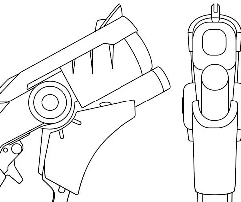 Mercy Gun (Devil & Imp skins) Overwatch- Blueprint Download