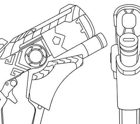 Mercy Gun (Winged Victory skin) Overwatch- Blueprint Download