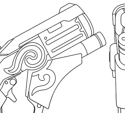 Mercy Gun (Zhuque skin) Overwatch- Blueprint Download
