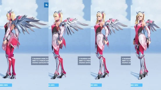 Pink Mercy Reference Image from Overwatch