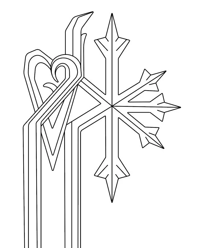 Keyblade (Oathkeeper) from Kingdom Hearts- Blueprint Download