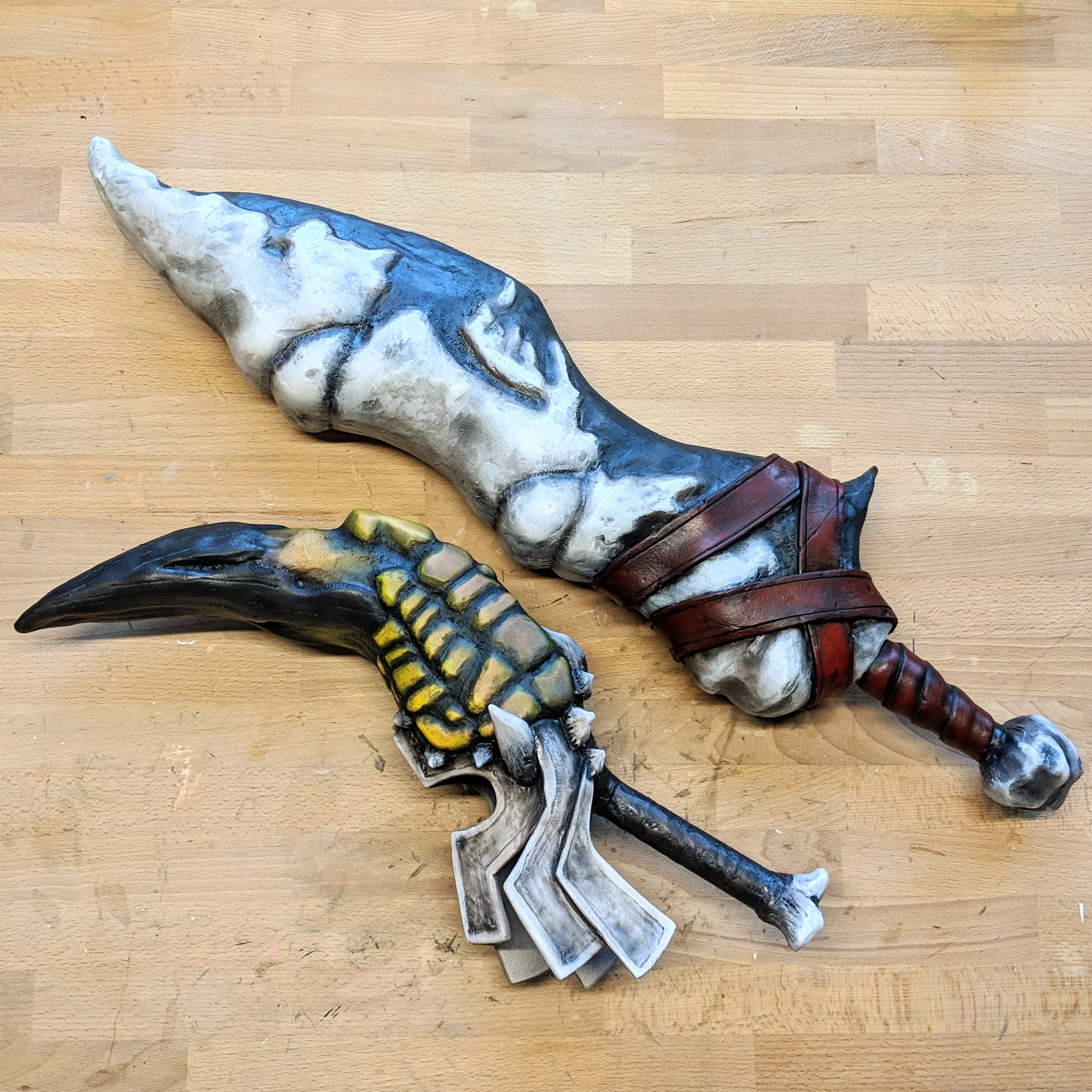 Fire & Ice Dual Blades from Monster Hunter by Tiffany Gordon Cosplay