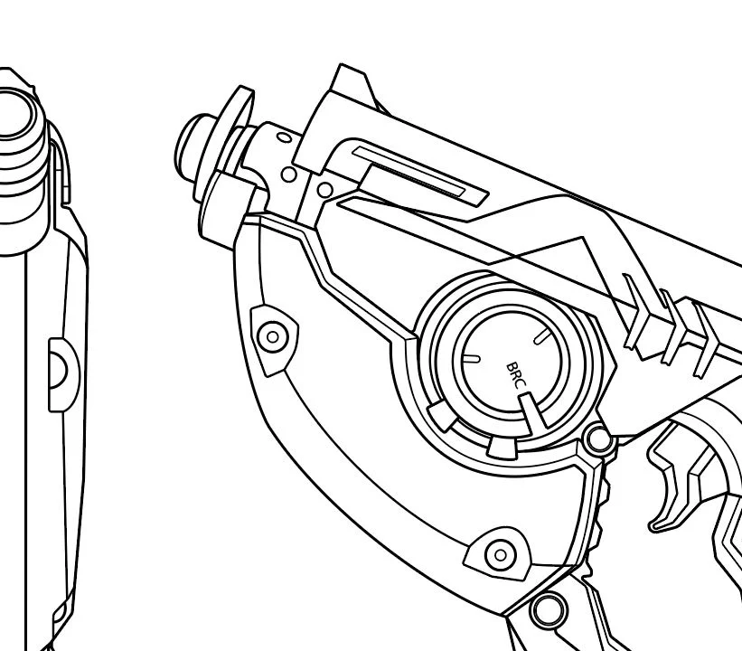 Tracer's Gun (Lightning skin) Overwatch- Blueprint Download