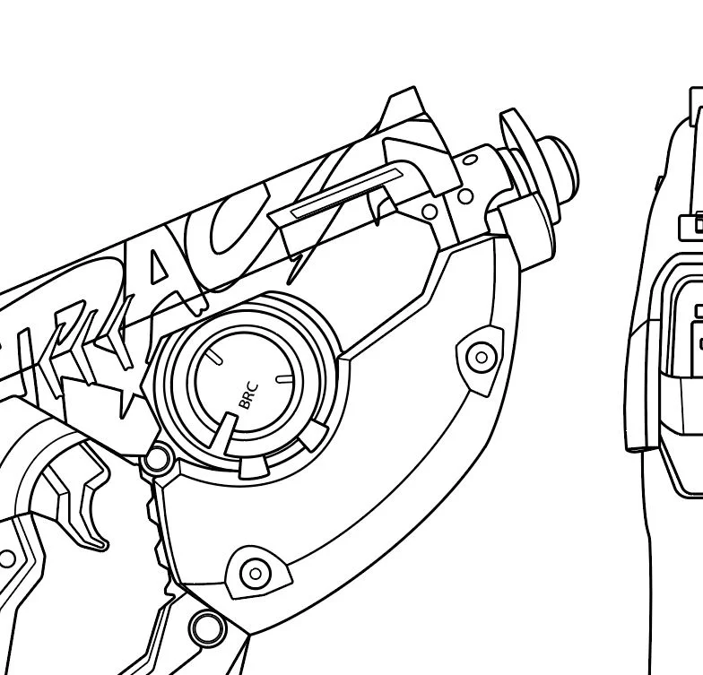 Tracer's Gun (Sporty skin) Overwatch- Blueprint Download