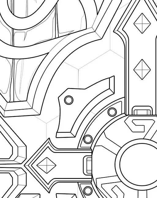 Brigitte's Shield (Shieldmaiden skin) from Overwatch- Blueprint Download